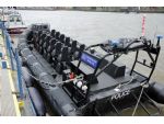 One of the four rapid response RIBs. These craft can make over 50 knots!